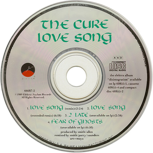 The Cure - Lovesong [CD] | Elektra (9 66687-2) - 3