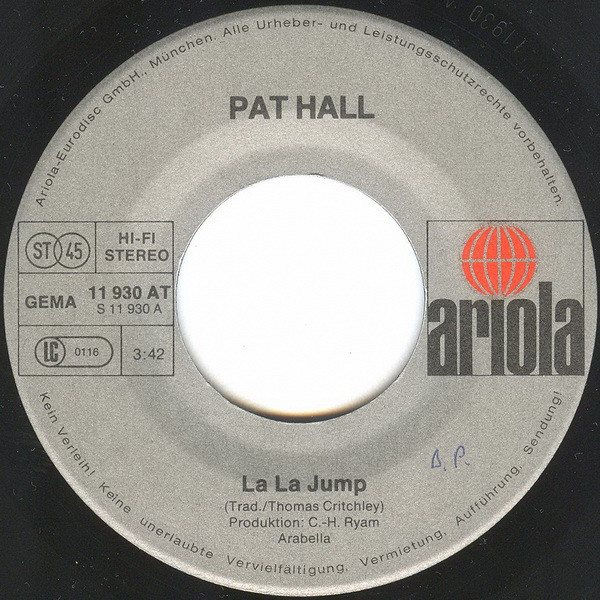 Patricia Hall - La La Jump | Ariola (11 930 AT) - 3