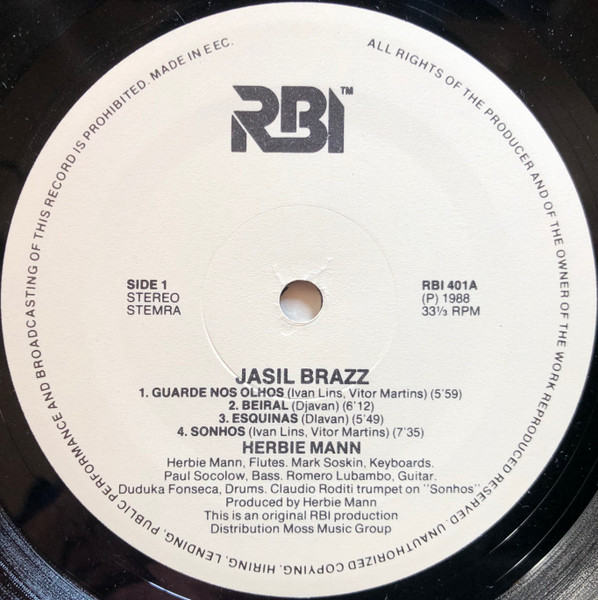 Herbie Mann - Jasil Brazz | RBI (RBI 401) - 3