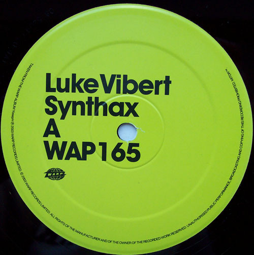 Luke Vibert - Synthax / I Love Acid | Warp Records (WAP165) - main