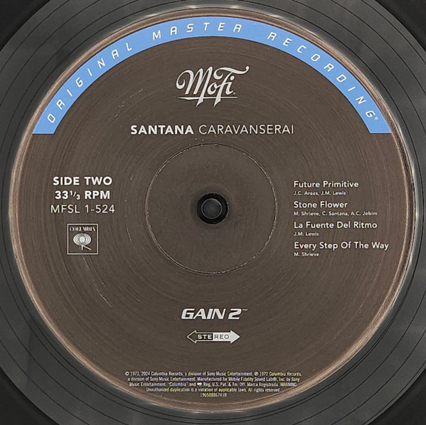 Santana - Caravanserai | Mobile Fidelity Sound Lab (MFSL 1-524) - 4
