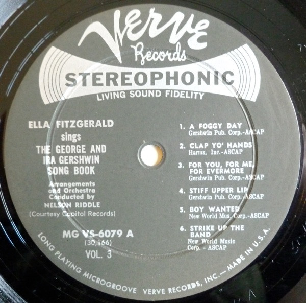 Ella Fitzgerald - Sings The George And Ira Gershwin Song Book - Volume Three | Verve Records (MGVS-6079) - 3 Ella Fitzgerald - Sings The George And Ira Gershwin Song Book - Volume Three | Verve Records (MGVS-6079) - 3