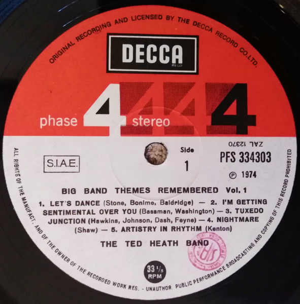 Ted Heath And His Orchestra - Big Band Themes Remembered Vol. 1 | Decca (PFS 33 4303) - 3