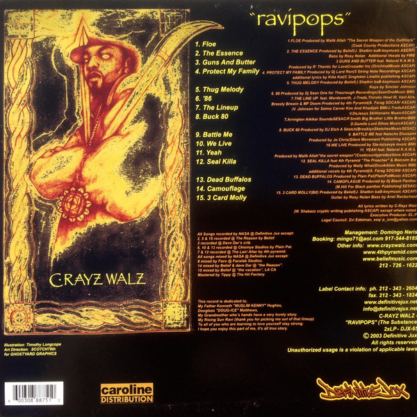C-Rayz Walz - Ravipops (The Substance) | Definitive Jux (DJX065) - 2