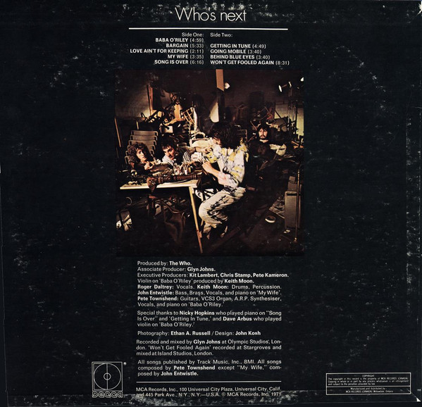 The Who - Who's Next | Decca (DL 79182) - 2