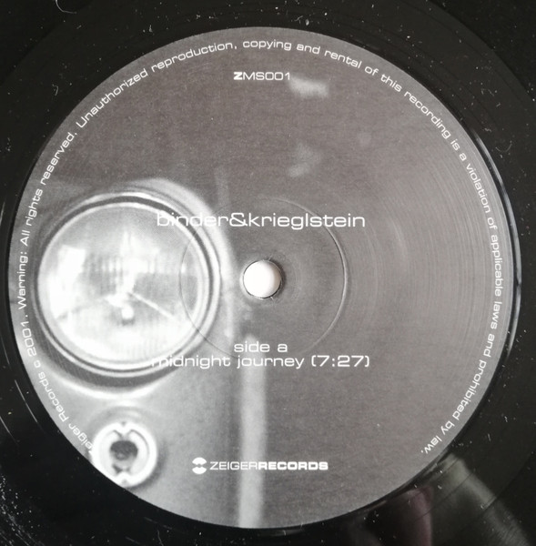 Binder & Krieglstein - Midnight Journey | Zeiger Records (ZMS001) - 3