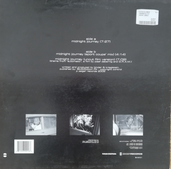 Binder & Krieglstein - Midnight Journey | Zeiger Records (ZMS001) - 2
