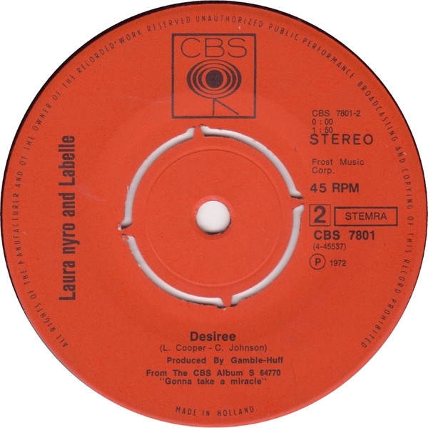 Laura Nyro And Labelle - It's Gonna Take A Miracle | CBS (CBS 7801) - 4