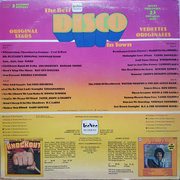 Various - The Best Disco In Town | Tee Vee Records Inc. (TA-1059) - 2 Various - The Best Disco In Town | Tee Vee Records Inc. (TA-1059) - 2