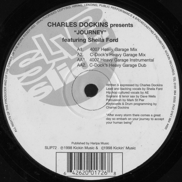 Charles Dockins Featuring Sheila Ford - Journey | Slip 'n' Slide (SLIP72) - main