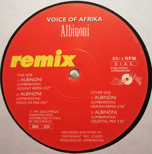 Voice Of Africa - Albinoni (Remix) | Discomagic Records (MIX 524) - 3 Voice Of Africa - Albinoni (Remix) | Discomagic Records (MIX 524) - 3