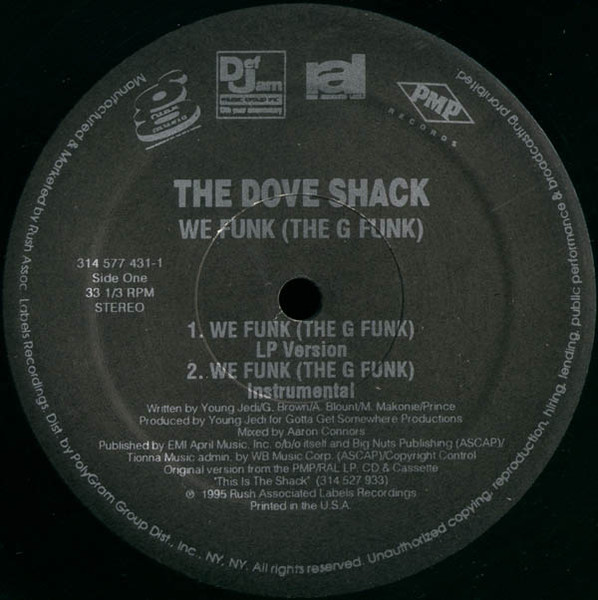Dove Shack - We Funk (The G Funk) | Rush Associated Labels (314 577 431-1) - 3 Dove Shack - We Funk (The G Funk) | Rush Associated Labels (314 577 431-1) - 3
