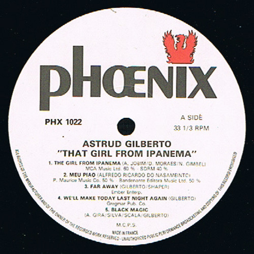 Astrud Gilberto - That Girl From Ipanema | Phoenix Records (PHX 1022) - 2