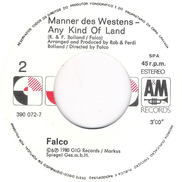 Falco - Jeanny | A&M Records (390072-7) - 4