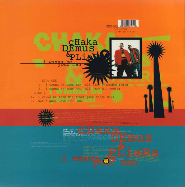 Chaka Demus & Pliers - I Wanna Be Your Man | Mango (12 MNG 817) - 2 Chaka Demus & Pliers - I Wanna Be Your Man | Mango (12 MNG 817) - 2