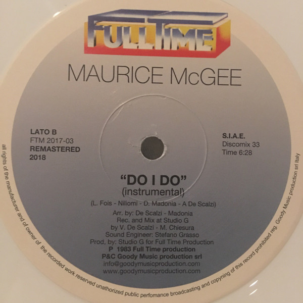 Maurice McGee - Do I Do | Full Time Records (FTM 2017-03) - 2 Maurice McGee - Do I Do | Full Time Records (FTM 2017-03) - 2
