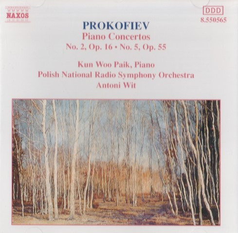 Sergei Prokofiev , Kun Woo Paik , Wielka Orkiestra Symfoniczna Polskiego Radia I Telewizji , Antoni Wit - Piano Concertos No.2, Op.16 - No.5, Op.55 | Naxos (8.550565) Sergei Prokofiev , Kun Woo Paik , Wielka Orkiestra Symfoniczna Polskiego Radia I Telewizji , Antoni Wit - Piano Concertos No.2, Op.16 - No.5, Op.55 | Naxos (8.550565)