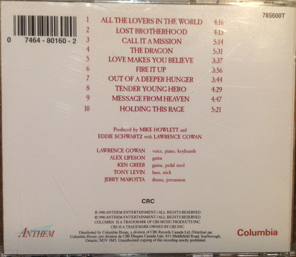 Gowan - Lost Brotherhood [CD] | Columbia (CCK 80160) - 2