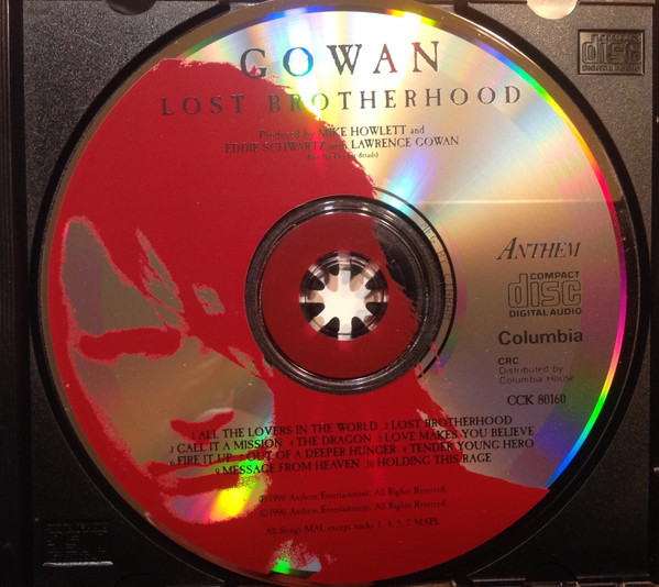Gowan - Lost Brotherhood [CD] | Columbia (CCK 80160) - 3