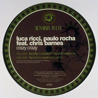 Luca Ricci & Paulo Rocha - Crazy Crazy | Aenaria Tech (AENTE001) - main