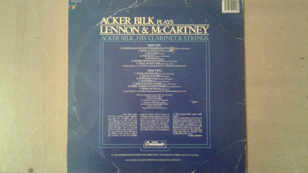 Acker Bilk His Clarinet And Strings - Acker Bilk Plays Lennon & McCartney | GNP Crescendo (GNPS-2191) - 2 Acker Bilk His Clarinet And Strings - Acker Bilk Plays Lennon & McCartney | GNP Crescendo (GNPS-2191) - 2