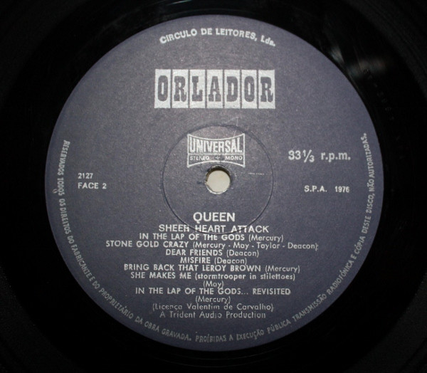 Queen - Sheer Heart Attack | Orlador (2127) - 4