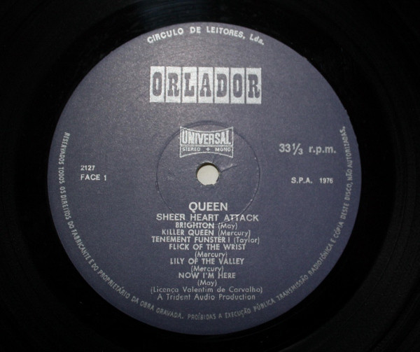 Queen - Sheer Heart Attack | Orlador (2127) - 3