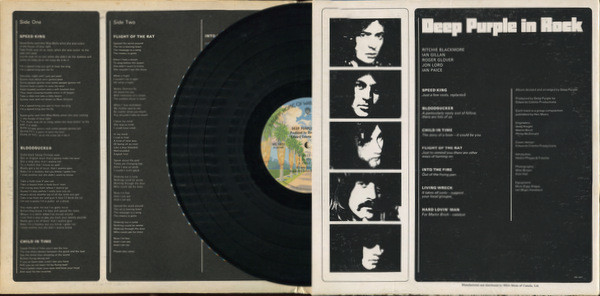 Deep Purple - In Rock | Warner Bros. Records (WS 1877) - 3 Deep Purple - In Rock | Warner Bros. Records (WS 1877) - 3