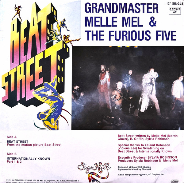 Grandmaster Melle Mel & The Furious Five - Beat Street / Internationally Known | Sugar Hill Records (6.20347) - 2