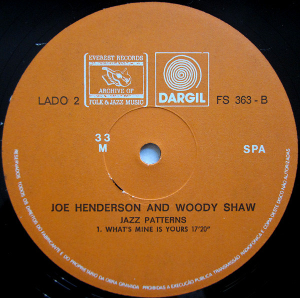 Joe Henderson And Woody Shaw - Jazz Patterns | Everest Records Archive Of Folk & Jazz Music (FS-363) - 4