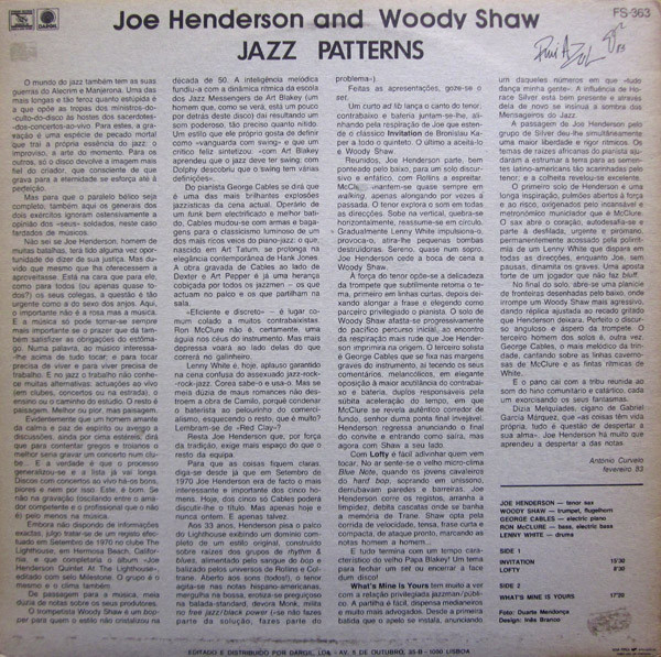 Joe Henderson And Woody Shaw - Jazz Patterns | Everest Records Archive Of Folk & Jazz Music (FS-363) - 2
