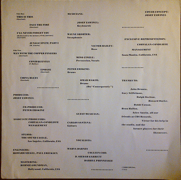 Weather Report - This Is This | CBS (CBS 57052) - 3 Weather Report - This Is This | CBS (CBS 57052) - 3