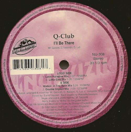 Q-Club - I'll Be There | Numuzik Inc. (NU-308) - main