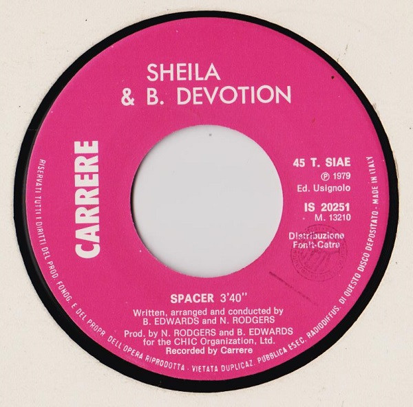 Sheila & B. Devotion - Spacer | Carrere (IS 20251) - 3