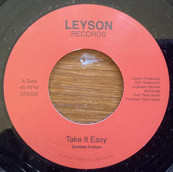 Gumbae Culture - Take It Easy | Leyson Records (333020) - 2