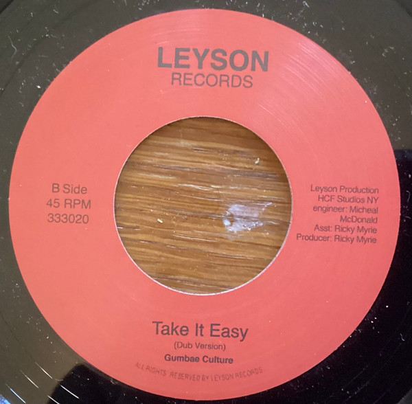 Gumbae Culture - Take It Easy | Leyson Records (333020)