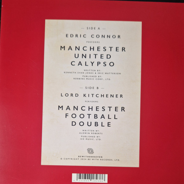Edric Connor With Ken Jones And His Music - Manchester United Calypso | Be With Records (BEWITH008SEVEN) - 2