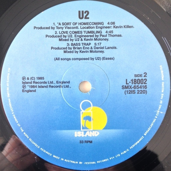 U2 - The Unforgettable Fire / A Sort Of Homecoming | Island Records (L-18002) - 4 U2 - The Unforgettable Fire / A Sort Of Homecoming | Island Records (L-18002) - 4