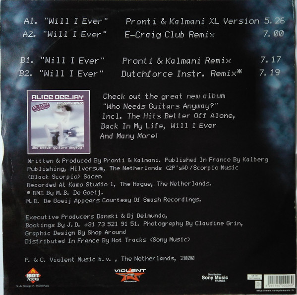 Alice Deejay - Will I Ever | Hot Tracks (SHT S0002-6) - 2 Alice Deejay - Will I Ever | Hot Tracks (SHT S0002-6) - 2