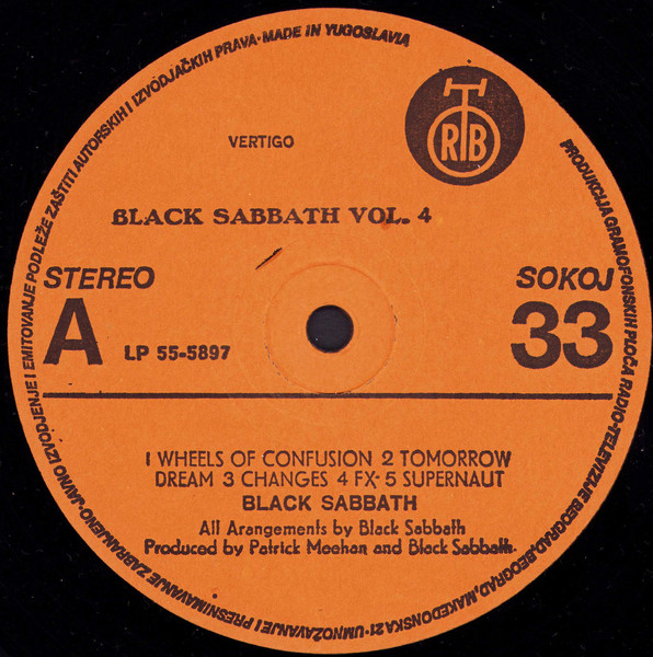 Black Sabbath - Black Sabbath Vol 4 | PGP RTB (LP 55-5897) - 4 Black Sabbath - Black Sabbath Vol 4 | PGP RTB (LP 55-5897) - 4