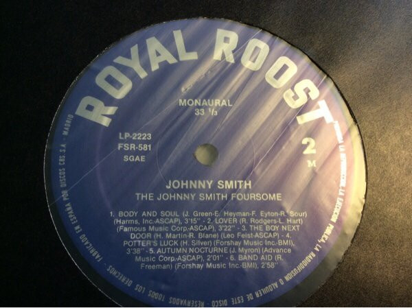 Johnny Smith Quartet - The "Johnny Smith" Foursome | Fresh Sound Records (FSR-581) - 3