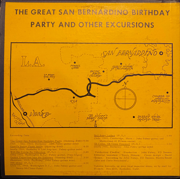 John Fahey - Guitar Vol. 4 (The Great San Bernardino Birthday Party And Other Excursions) | Takoma (C 1008) - 2 John Fahey - Guitar Vol. 4 (The Great San Bernardino Birthday Party And Other Excursions) | Takoma (C 1008) - 2