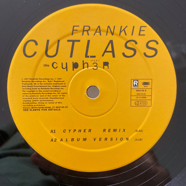 Frankie Cutlass - The Cypher Part 3 | Relativity (664144 2) - 3