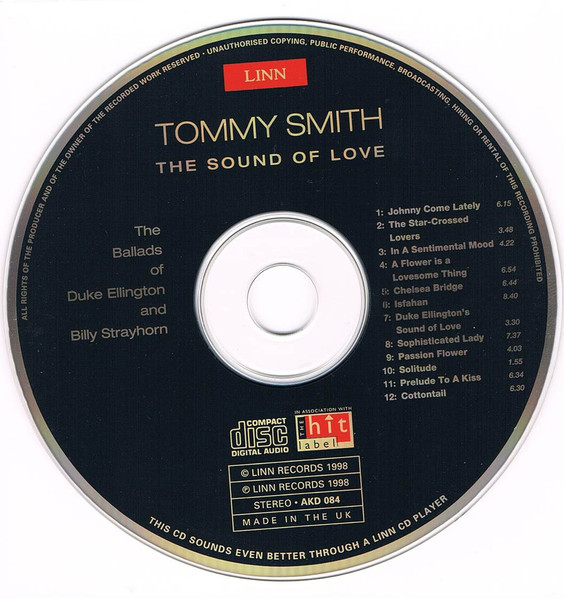 Tommy Smith - The Sound Of Love (The Ballads Of Duke Ellington And Billy Strayhorn) | Linn (AKD 084) - 3