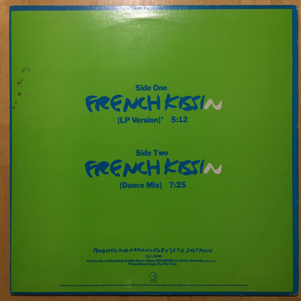 Deborah Harry - French Kissin | Geffen Records (PRO-A-2594) - 2
