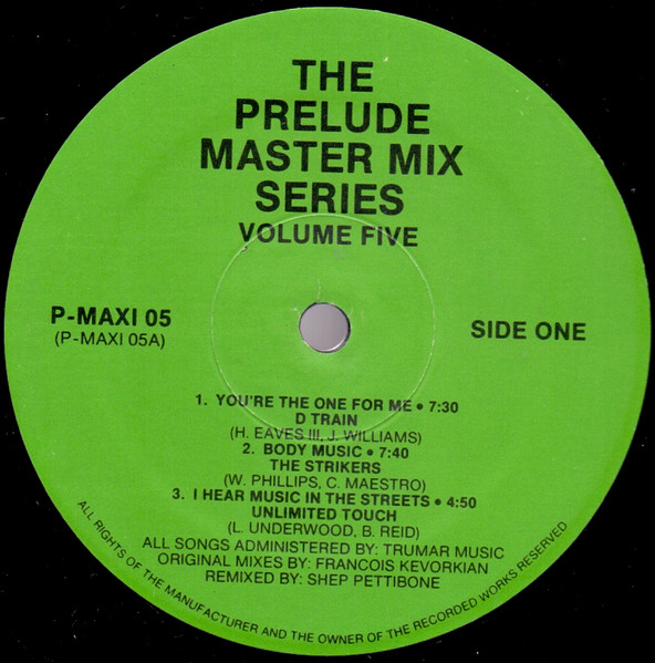 Various - The Prelude Master Mix Series – Volume Five | Not On Label (P-MAXI 05) - main Various - The Prelude Master Mix Series – Volume Five | Not On Label (P-MAXI 05) - main