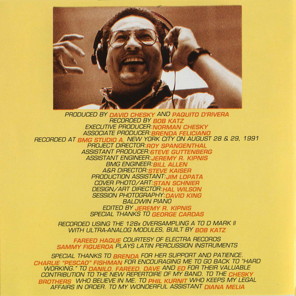 Paquito D'Rivera - Havana Cafe | Chesky Records (JD60) - 4