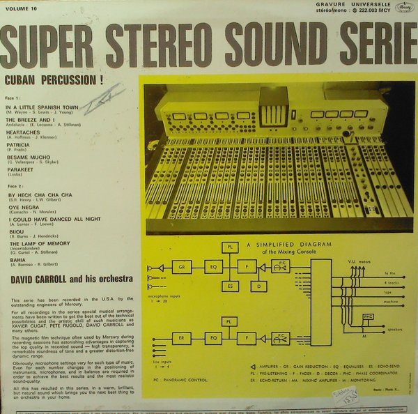 David Carroll & His Orchestra - Cuban Percussion ! | Mercury (222.003 MDY) - 2 David Carroll & His Orchestra - Cuban Percussion ! | Mercury (222.003 MDY) - 2
