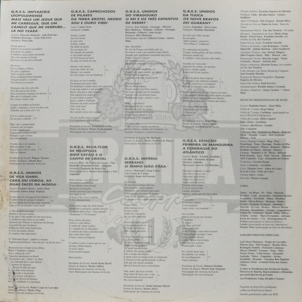 Various - Sambas De Enredo Das Escolas De Samba Do Grupo Especial - Carnaval 95 - Vol. 1 | RCA (7432124542-1) - 3 Various - Sambas De Enredo Das Escolas De Samba Do Grupo Especial - Carnaval 95 - Vol. 1 | RCA (7432124542-1) - 3