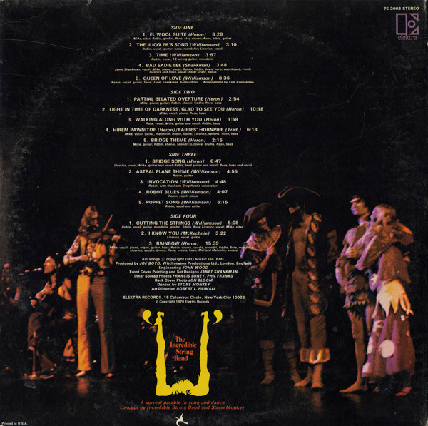 The Incredible String Band - U | Elektra (7E-2002) - 2